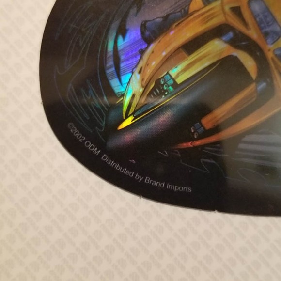 '02 ODM ZUM Speed racing motorcycle prism sticker - Picture 3 of 6